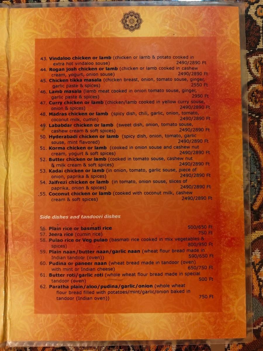 Menu Eur Indiai Restaurant-10