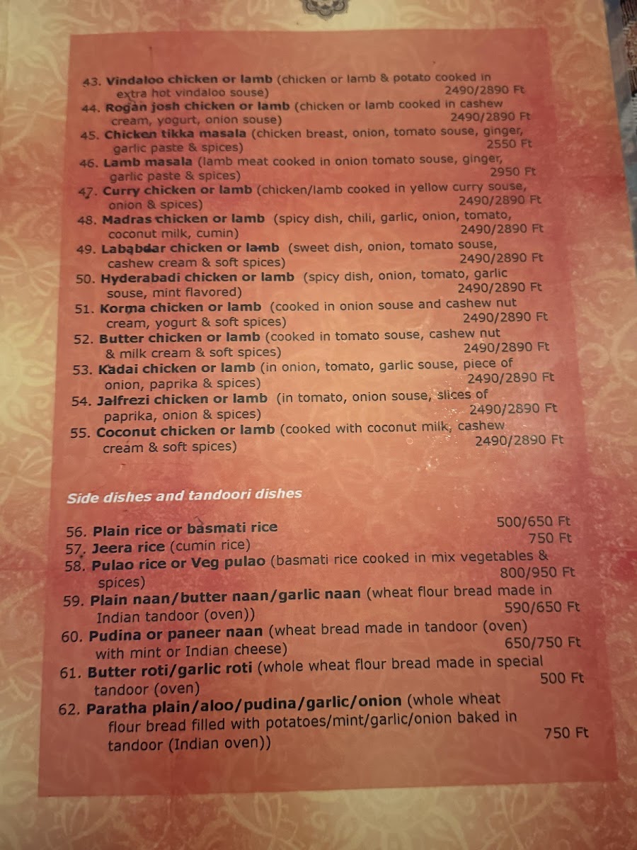 Menu Eur Indiai Restaurant-2
