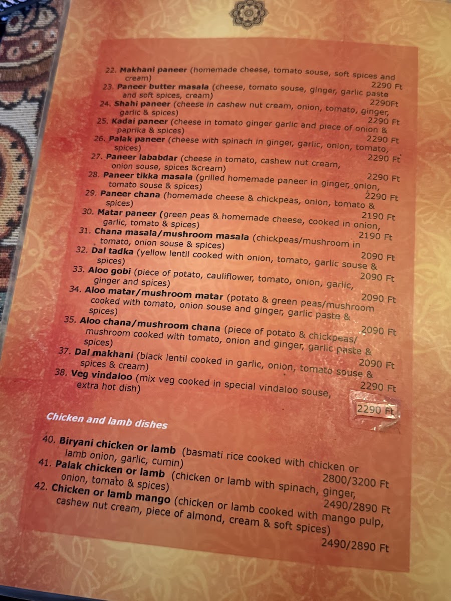 Menu Eur Indiai Restaurant-5